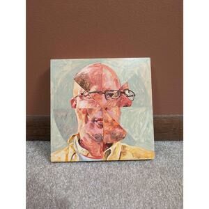Abstract Self-portrait "Doug" by Doug Smithenry 8x8"